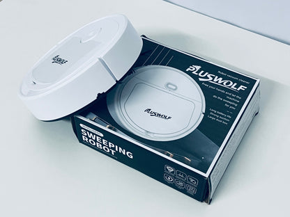 PLUSWOLF Electric Sweepers – Fully Automatic Sweeping & Suction Machine with Long Battery Life & Large Dust Box, Quiet Household Cleaning Device