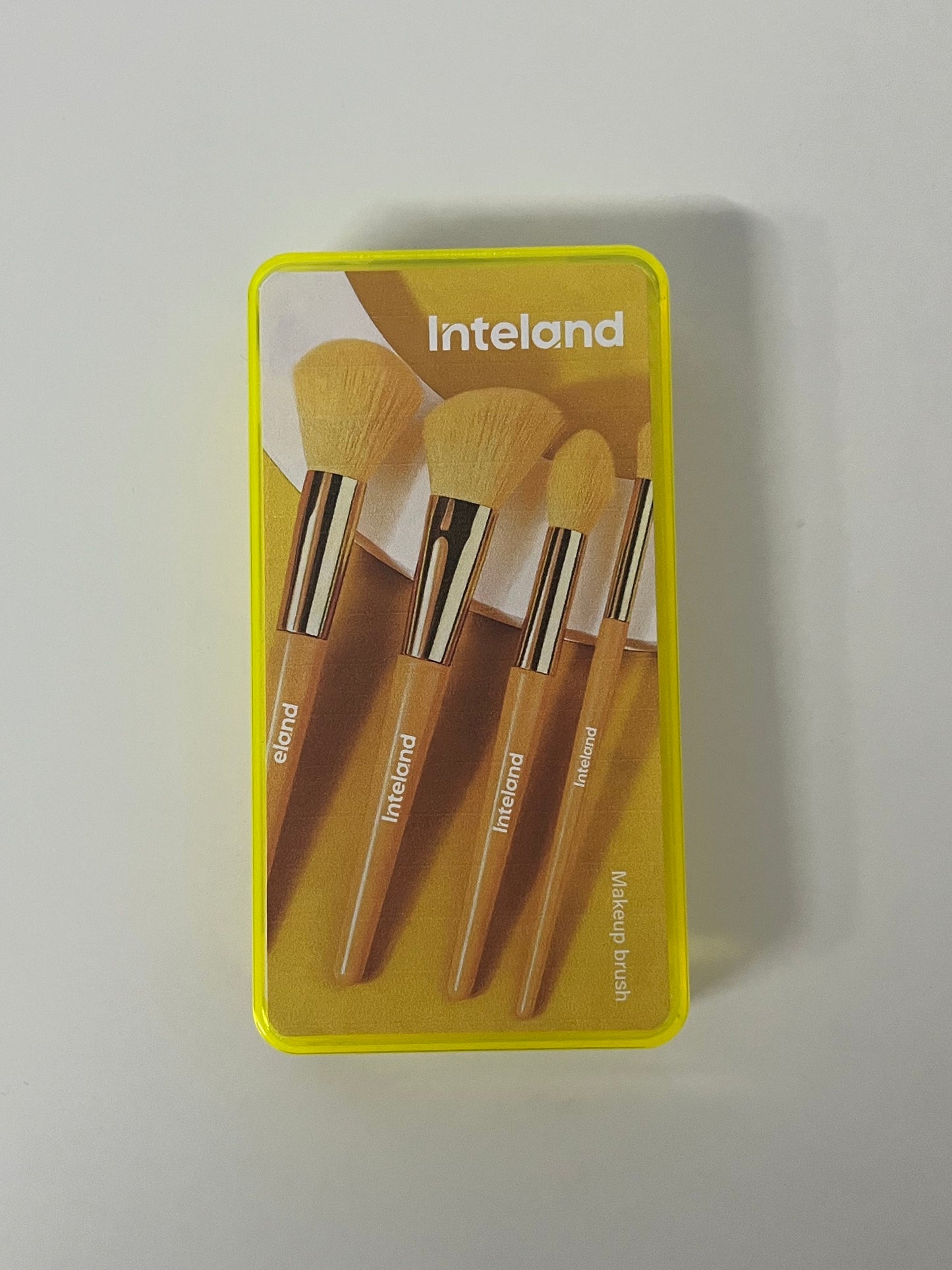 【Inteland 6-Piece Yellow Makeup Brush Set】—— Stylish & Functional Tools for Daily Makeup