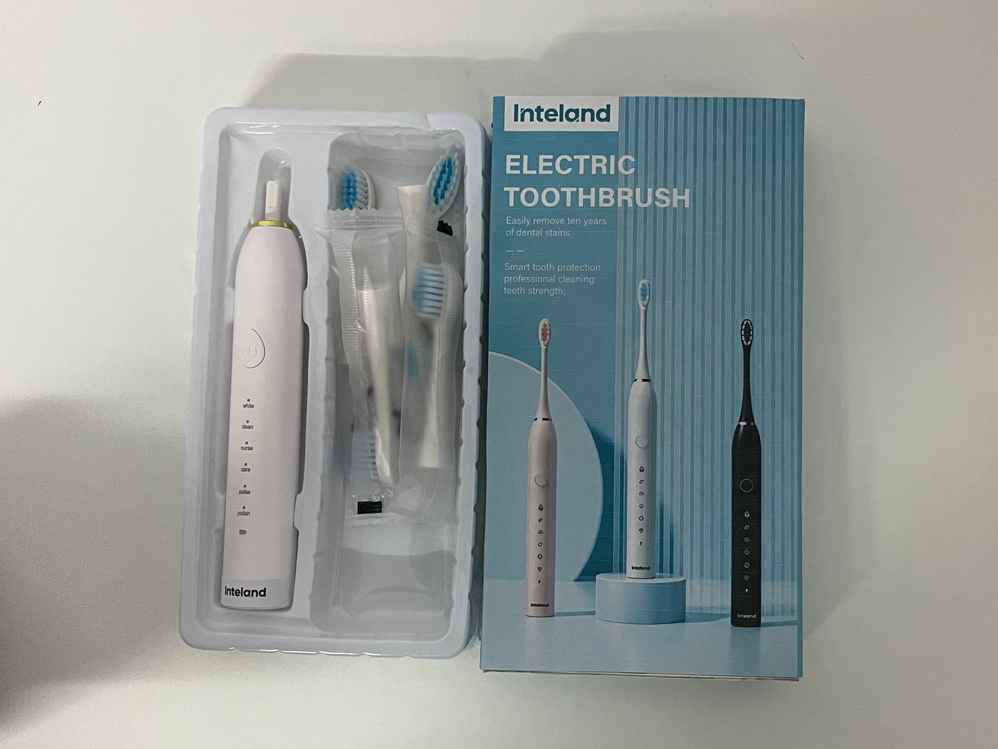 【Inteland Multi-Mode Electric Toothbrush】—— Professional Dental Care for Stain Removal & Tooth Protection