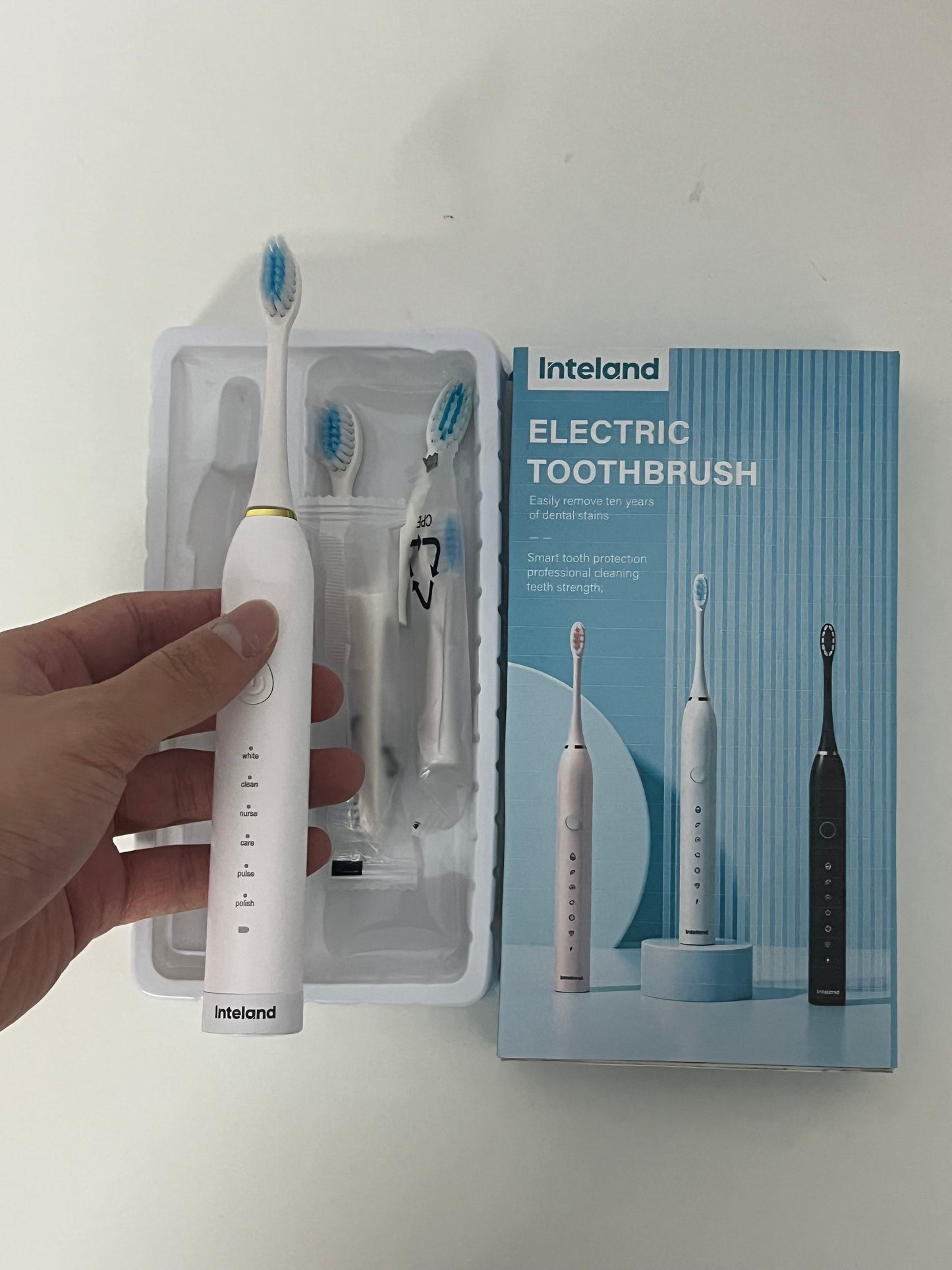 【Inteland Multi-Mode Electric Toothbrush】—— Professional Dental Care for Stain Removal & Tooth Protection