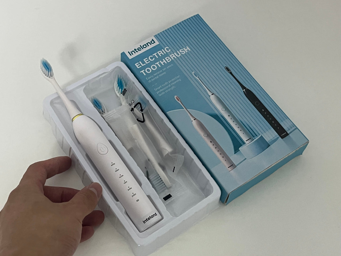 【Inteland Multi-Mode Electric Toothbrush】—— Professional Dental Care for Stain Removal & Tooth Protection
