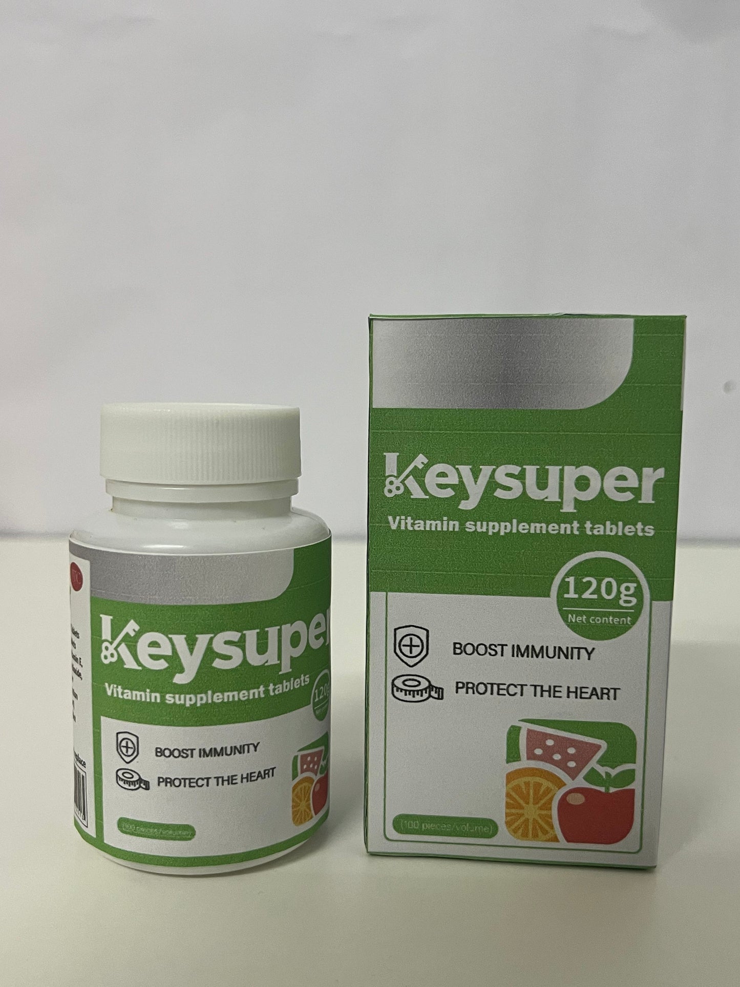 Keysuper Multivitamin Supplement Tablets: Dual Daily Nutritional Protection for Immunity & Heart