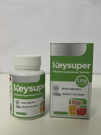 Keysuper Multivitamin Supplement Tablets: Dual Daily Nutritional Protection for Immunity & Heart