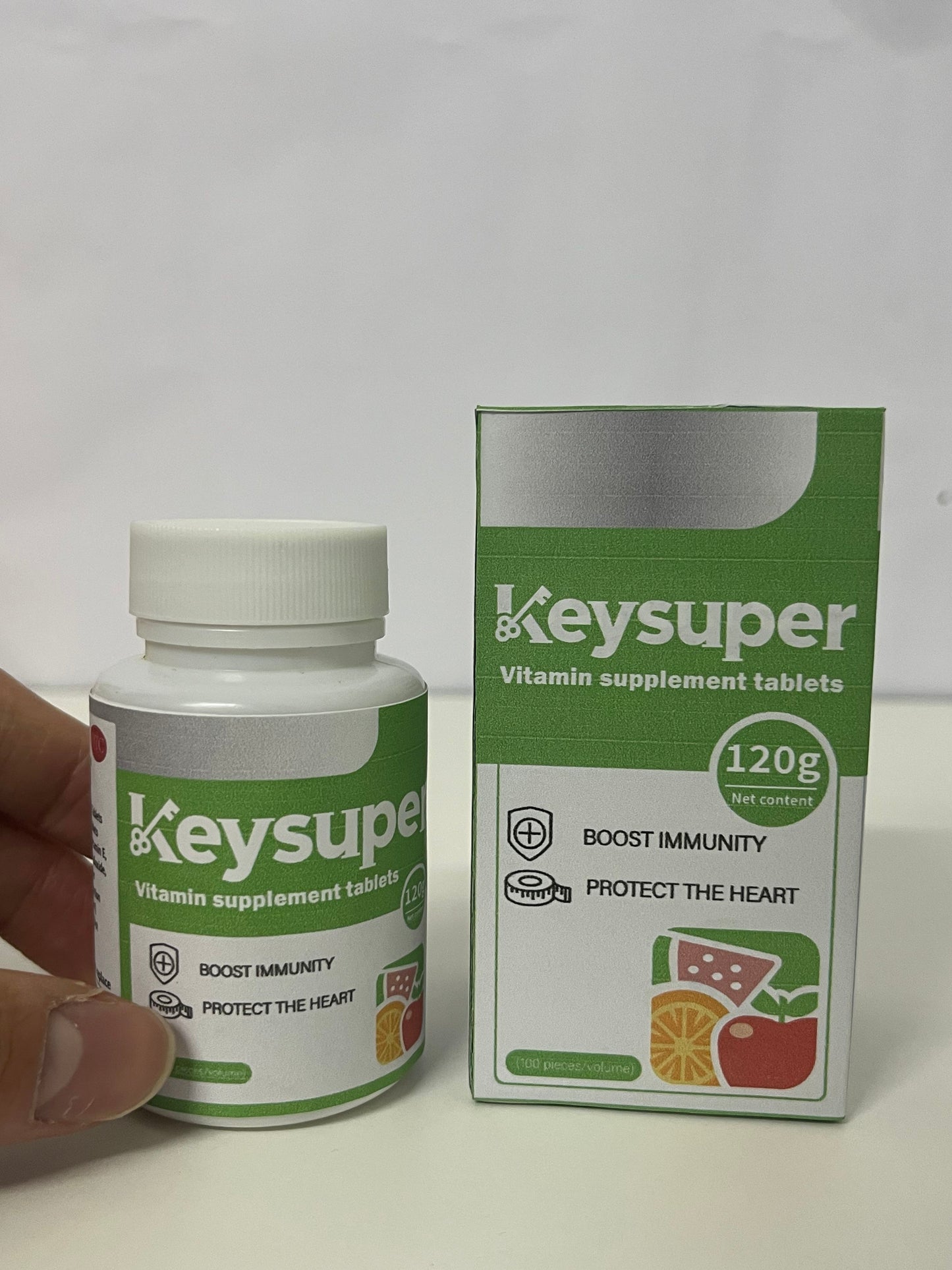 Keysuper Multivitamin Supplement Tablets: Dual Daily Nutritional Protection for Immunity & Heart