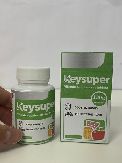Keysuper Multivitamin Supplement Tablets: Dual Daily Nutritional Protection for Immunity & Heart