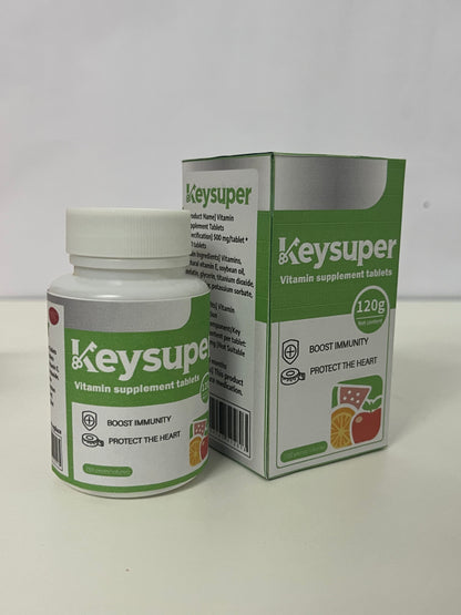 Keysuper Multivitamin Supplement Tablets: Dual Daily Nutritional Protection for Immunity & Heart
