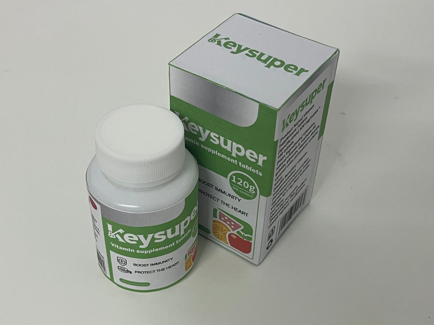 Keysuper Multivitamin Supplement Tablets: Dual Daily Nutritional Protection for Immunity & Heart