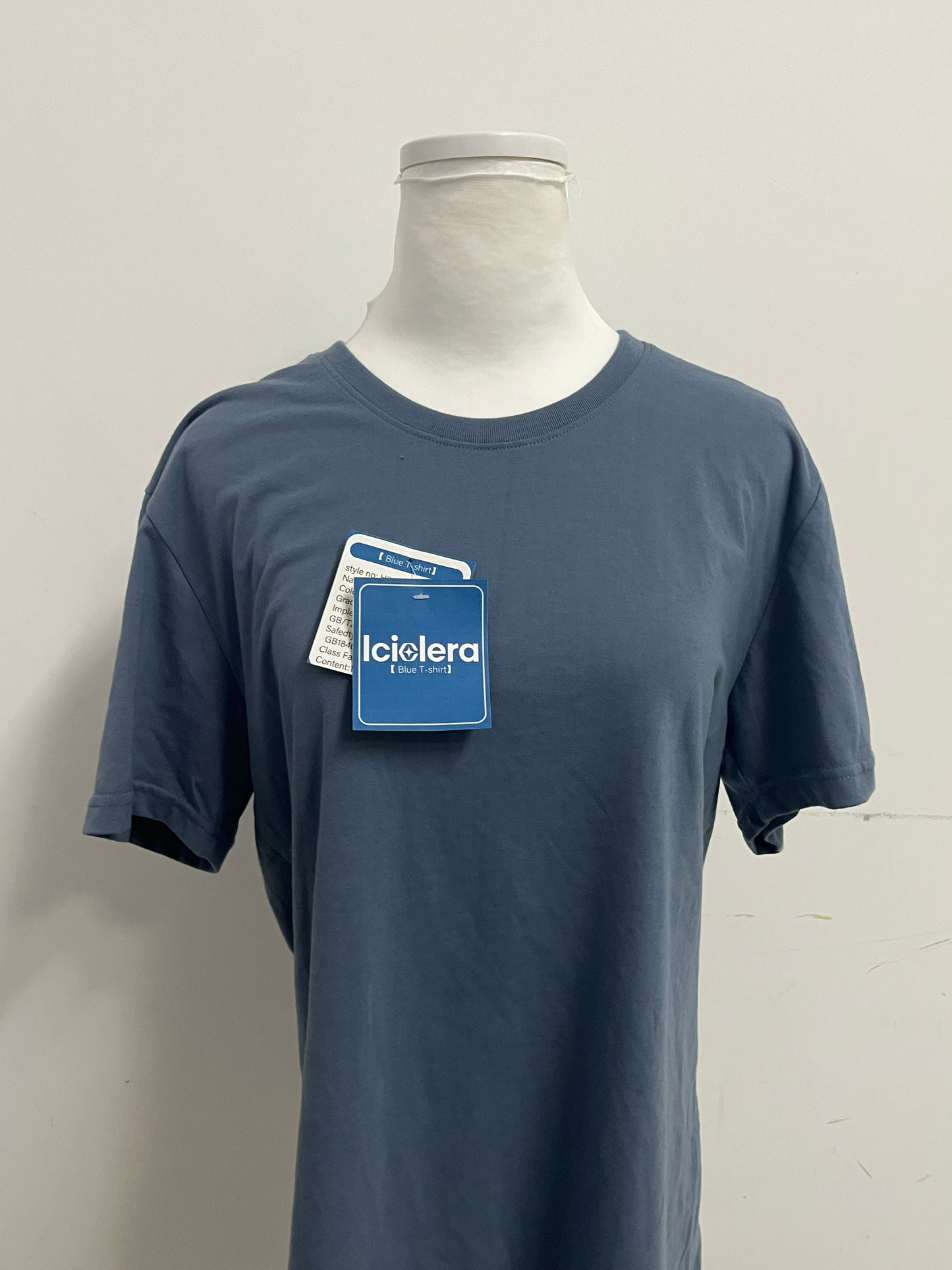 Iciolera Haze Blue Basic T-Shirt A Comfortable & Versatile Essential for Daily Wear