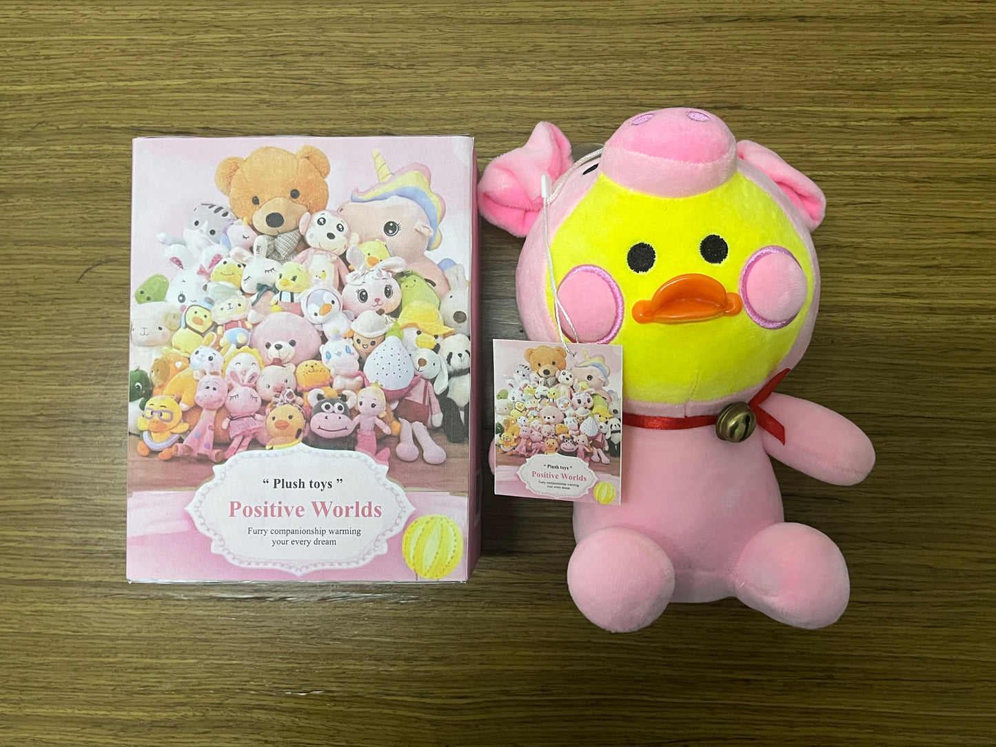 Positive Worlds Pink Pig-Duck Plush Toys, Cute Adorable Stuffed Animal Doll
