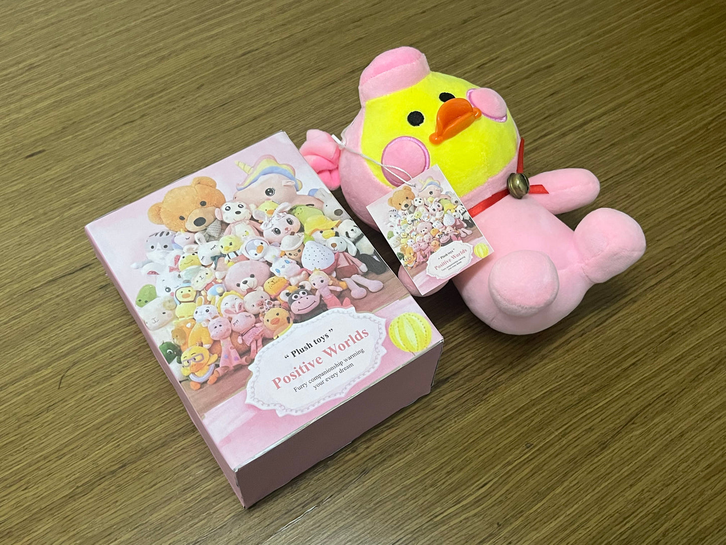 Positive Worlds Pink Pig-Duck Plush Toys, Cute Adorable Stuffed Animal Doll