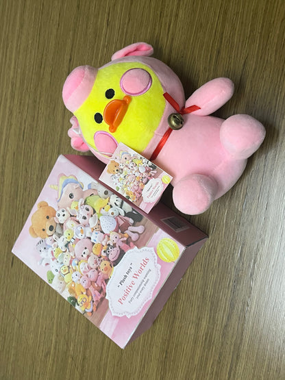 Positive Worlds Pink Pig-Duck Plush Toys, Cute Adorable Stuffed Animal Doll