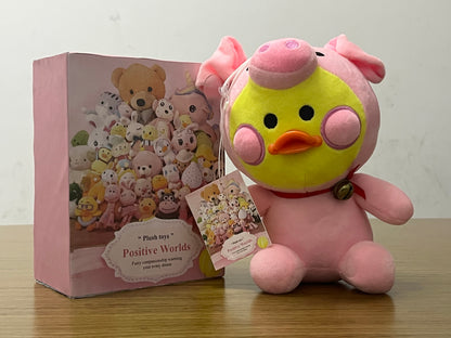 Positive Worlds Pink Pig-Duck Plush Toys, Cute Adorable Stuffed Animal Doll
