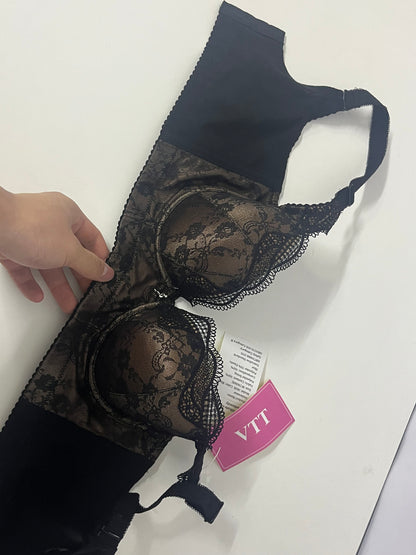 VTT Lace Stitching High-Waist Tummy Control Shapewear Underwear, One-Piece Push-Up & Back Shaping Underwear