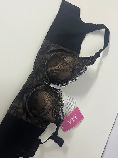 VTT Lace Stitching High-Waist Tummy Control Shapewear Underwear, One-Piece Push-Up & Back Shaping Underwear
