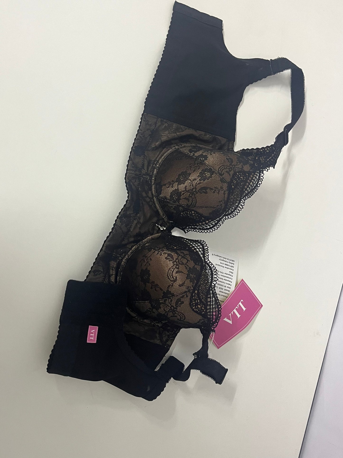 VTT Lace Stitching High-Waist Tummy Control Shapewear Underwear, One-Piece Push-Up & Back Shaping Underwear