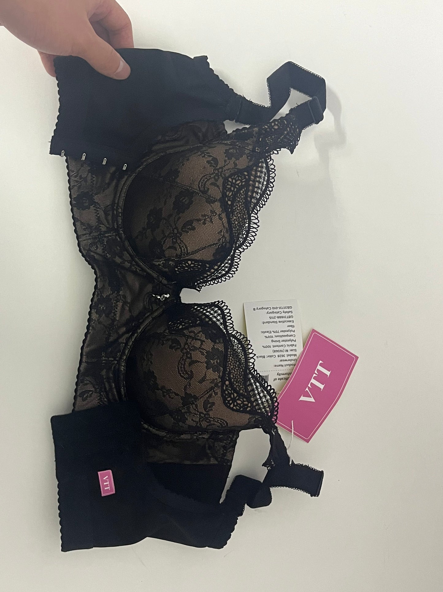 VTT Lace Stitching High-Waist Tummy Control Shapewear Underwear, One-Piece Push-Up & Back Shaping Underwear