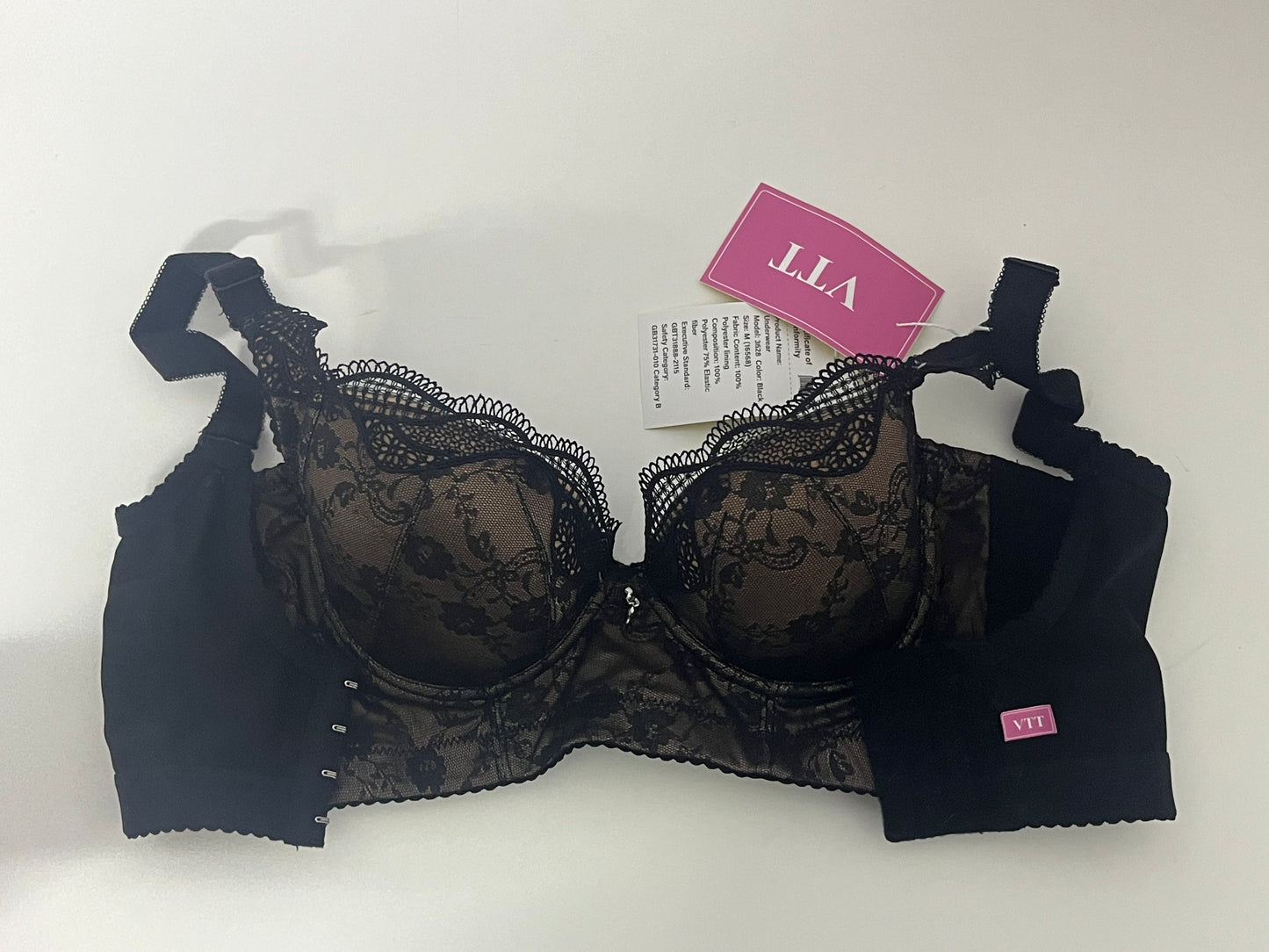 VTT Lace Stitching High-Waist Tummy Control Shapewear Underwear, One-Piece Push-Up & Back Shaping Underwear