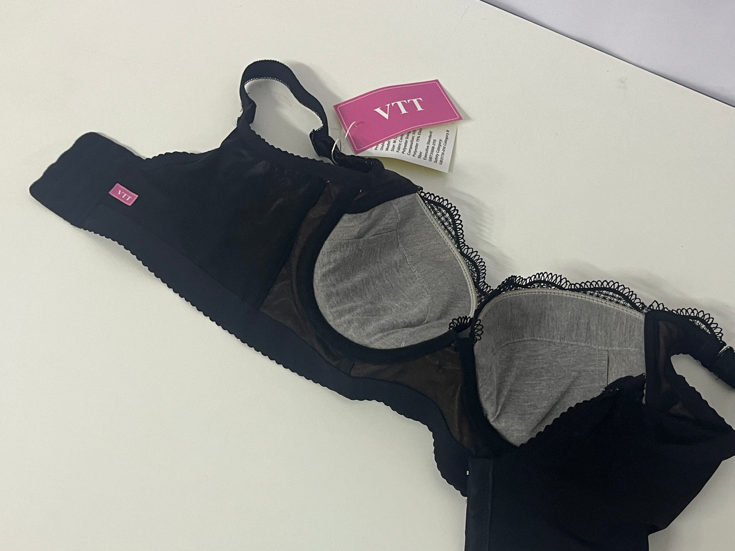 VTT Lace Stitching High-Waist Tummy Control Shapewear Underwear, One-Piece Push-Up & Back Shaping Underwear