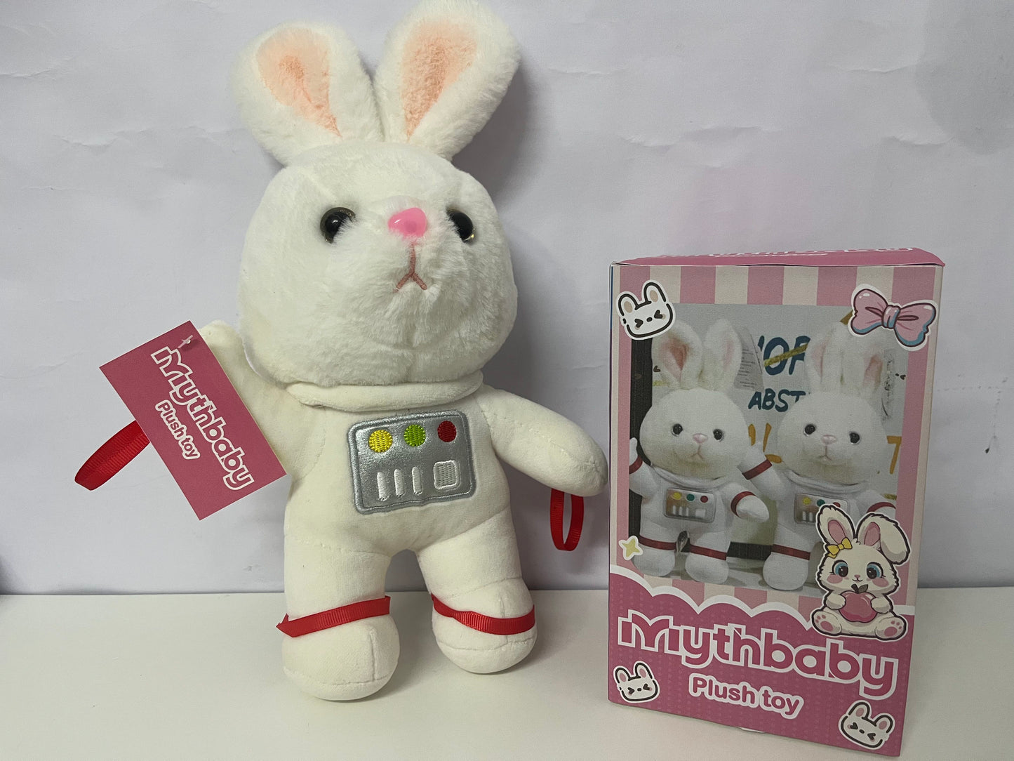 【Mythbaby Astronaut Bunny Plush Toy】—— Cuddly Adventure Companion for Kids