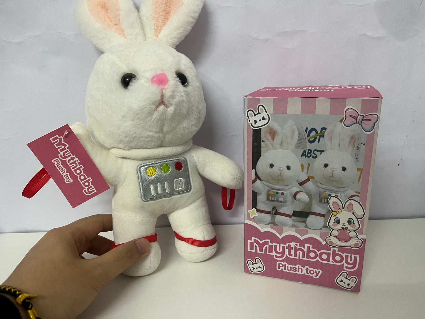 【Mythbaby Astronaut Bunny Plush Toy】—— Cuddly Adventure Companion for Kids