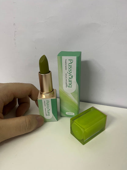 [Pussyoung Lipstick]-Green Grape Temperature-Sensitive Lip Balm - Nourishing Lipstick