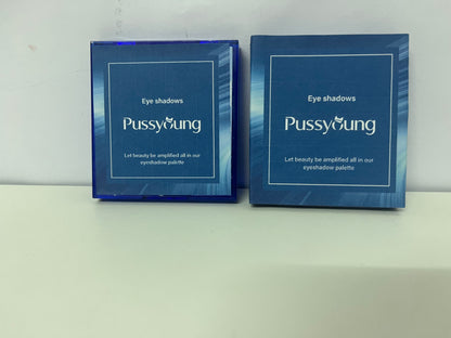 [Pussyoung Eye shadows]-Deep Sea 9-Color Eyeshadow Palette - Cool-Tone Blue Creative Palette
