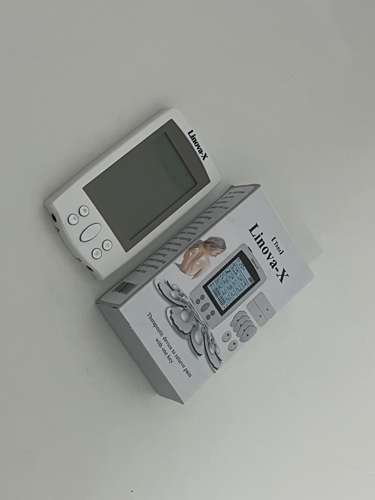 Linova-X TENS Unit with Infrared Heat & Compression - 24 Modes Low Frequency Electrotherapy Device for Back Pain Relief, Muscle Stimulator for Neck, Shoulder, Sciatica Pain Management