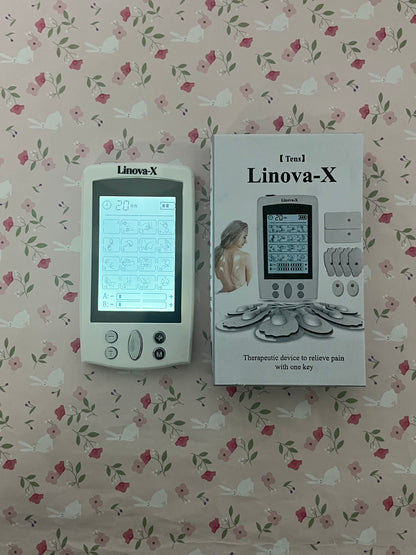Linova-X TENS Unit with Infrared Heat & Compression - 24 Modes Low Frequency Electrotherapy Device for Back Pain Relief, Muscle Stimulator for Neck, Shoulder, Sciatica Pain Management