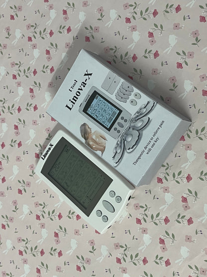 Linova-X TENS Unit with Infrared Heat & Compression - 24 Modes Low Frequency Electrotherapy Device for Back Pain Relief, Muscle Stimulator for Neck, Shoulder, Sciatica Pain Management