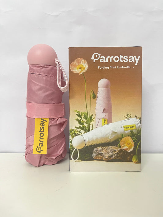 [Parrotsay Umbrellas]-Folding Mini Umbrella – Ultra-Compact, Windproof & Stylish Travel Umbrella