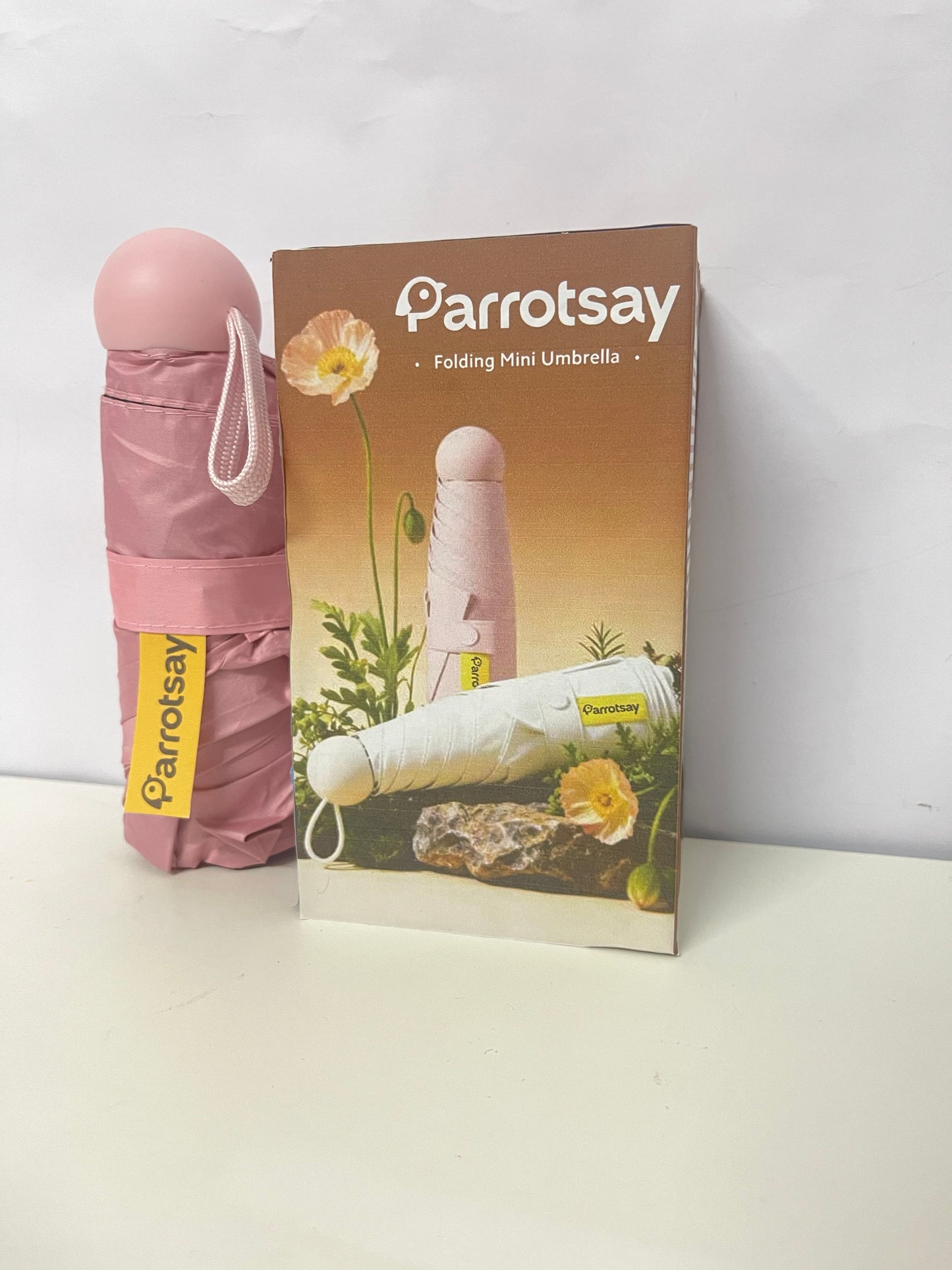 [Parrotsay Umbrellas]-Folding Mini Umbrella – Ultra-Compact, Windproof & Stylish Travel Umbrella