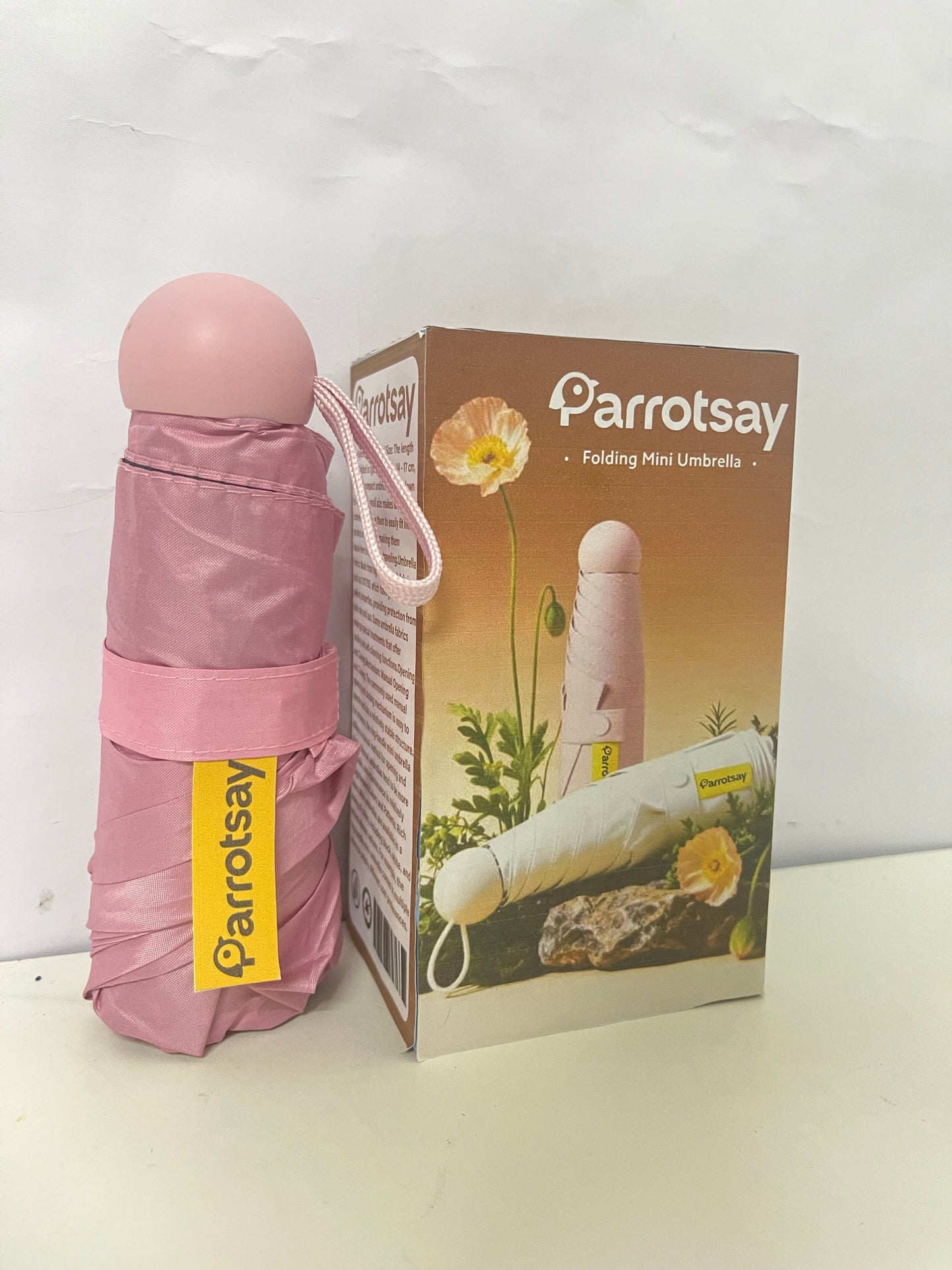 [Parrotsay Umbrellas]-Folding Mini Umbrella – Ultra-Compact, Windproof & Stylish Travel Umbrella