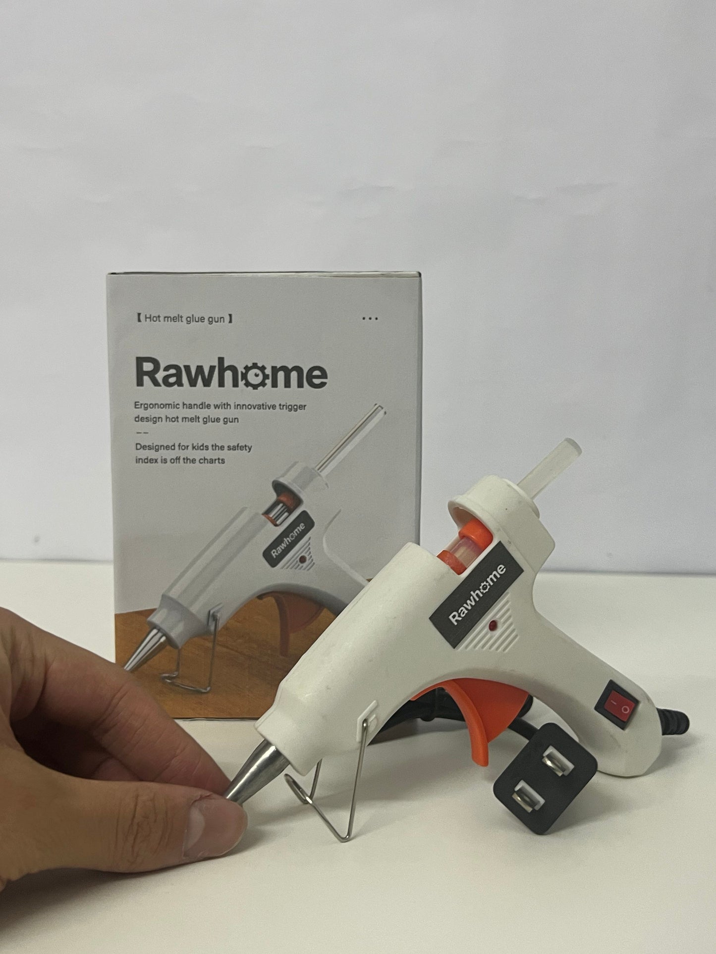 [Rawhome Hot melt glue guns]——Rawhome Kid-Safe Hot Melt Glue Gun - Small High-Adhesion Glue Gun for DIY & Home Repairs