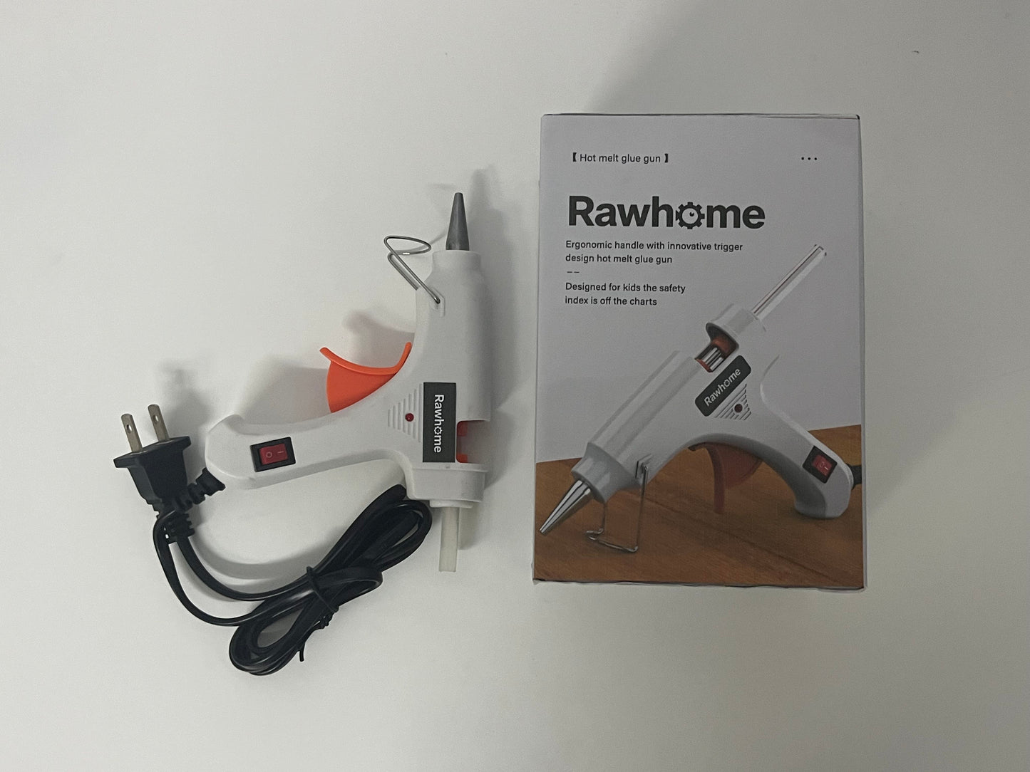 [Rawhome Hot melt glue guns]——Rawhome Kid-Safe Hot Melt Glue Gun - Small High-Adhesion Glue Gun for DIY & Home Repairs