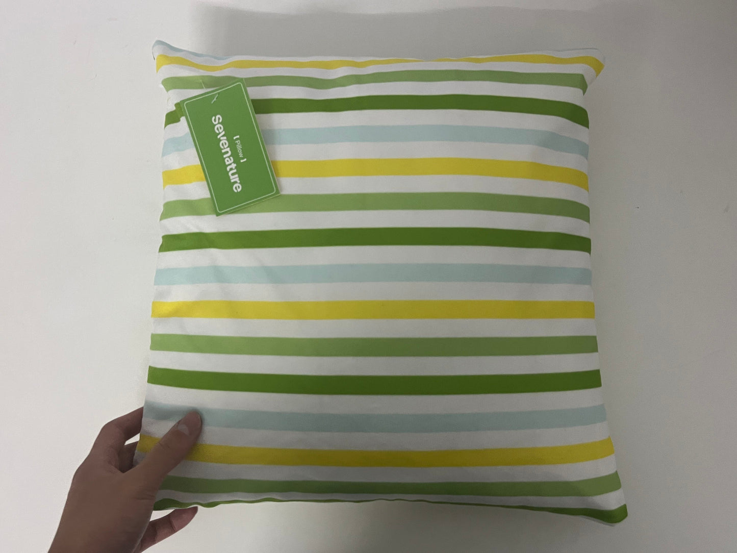 [Sevenature Pillows]——Sevenature Fresh Stripe Pillow - Nordic Style Throw Pillow for Living Room Sofa