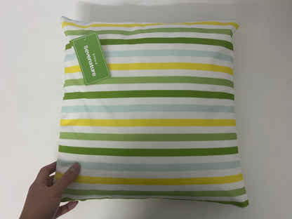 [Sevenature Pillows]——Sevenature Fresh Stripe Pillow - Nordic Style Throw Pillow for Living Room Sofa