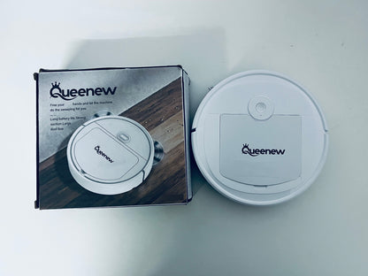 QUEENEW Electric Sweepers - Long Battery Life, Strong Suction, Large Dust Box, Automatic Home Cleaning Sweeping Device