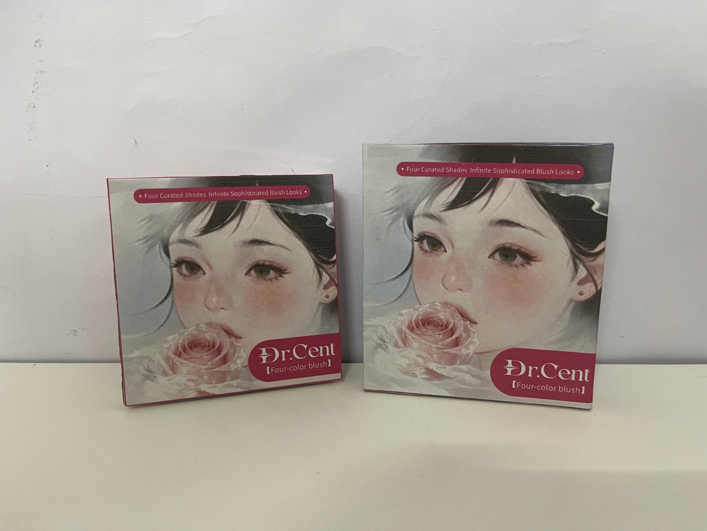 [Dr.Cent Blushers]-Four-Color Blush Palette - Atmosphere Girl Blush Palette with Volumizing and Contouring Shades