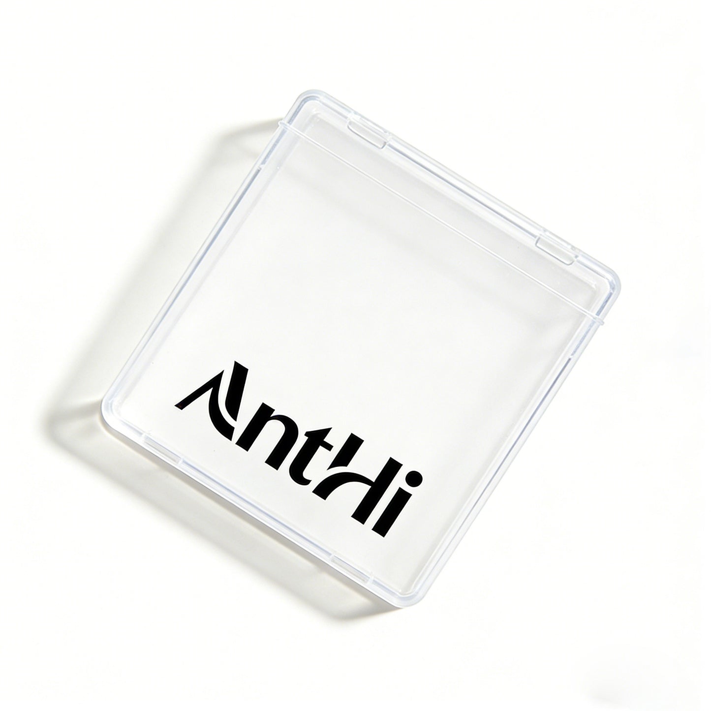 AnthHi Clear Plastic Storage Box with Flip Lid, Dustproof Organizer Container for Desktop, Stationery, Makeup Tools, Small Parts, Thick Food-Grade Material