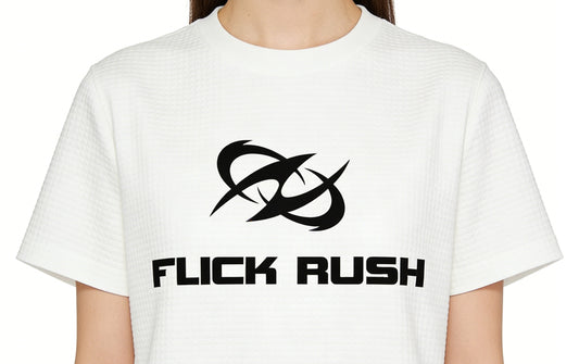 FLICK RUSH Women's Casual T-Shirt Dress, Loose Crew Neck Short Sleeve Dress, Trendy Printed Lazy Dress