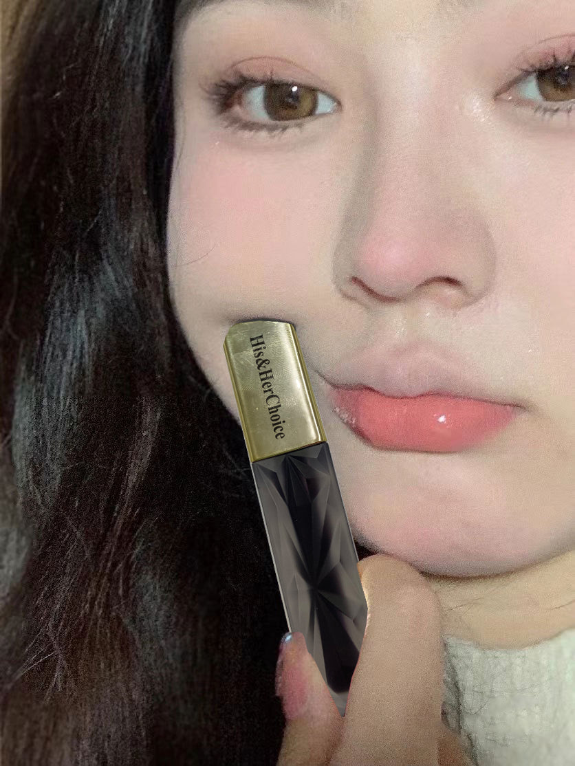 His&HerChoice Mineral Wear Diamond Lip Plumper Gloss, Dermatologist Tested Pink Radiant Cut
