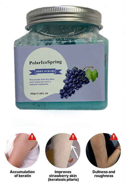 PolarIceSpring Grape Body & Foot Scrub - Improves the elasticity and firmness of skin - Removes dead skin cells, and tighten and tone skin - The best stocking stuffer.