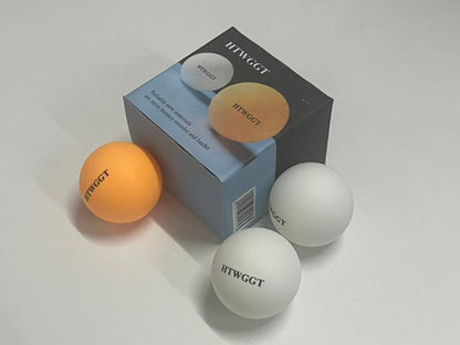 HTWGGT Professional Training Table Tennis Balls - Durable High-Elastic New Material, Multi-Color Indoor Game & Practice Balls (3-Pack)