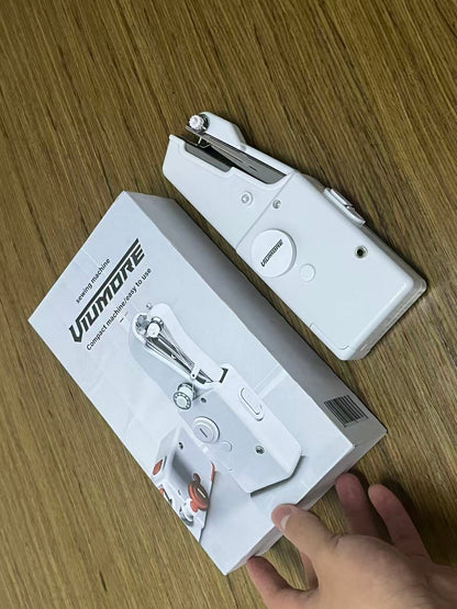 Viumore Mini Handheld Sewing Machine, Portable Electric Small Sewing Machine for Home, Compact Handheld Stitcher for DIY Clothing Repair, Easy to Use