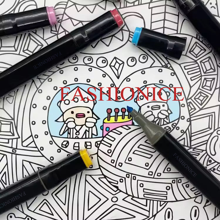 FASHIONICE Marker pens Sketcher Twin Tip FASHIONICE Marker pens- Aqua Pro Ink Dual Nib 2-5mm Ink Pen Art Drawing Bundle