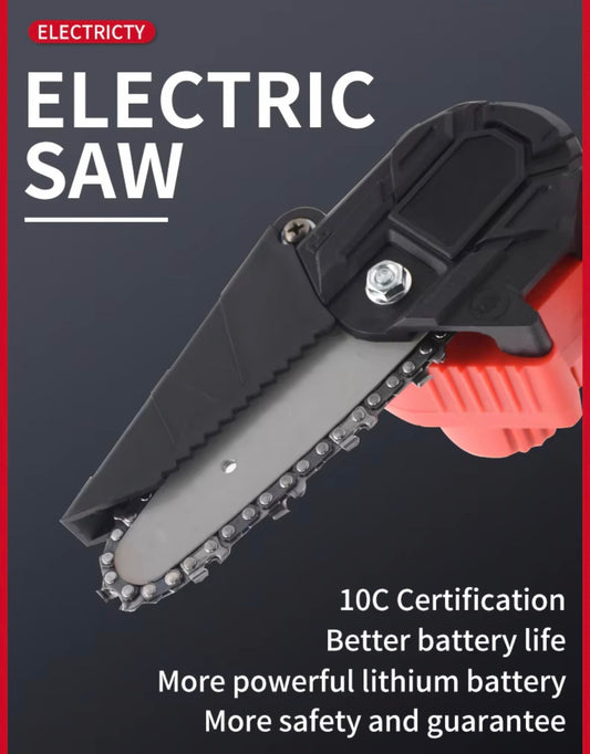 Foxfairy-Electric saws-6 Inch Cordless Wood Saw Electric Powertools Portable Brushless Battery Pruning Saw Mini Saw for Tree Cutting