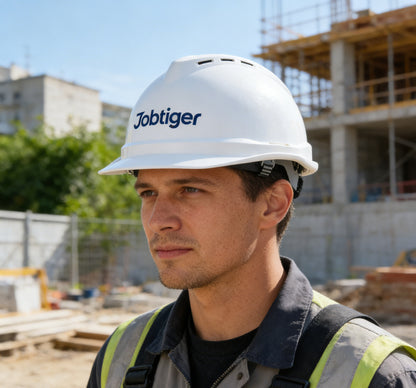Jobtiger Breathable ABS Safety Helmet, Construction Hard Hat, Adjustable Impact-Resistant Protective Safety helmets for Work Site