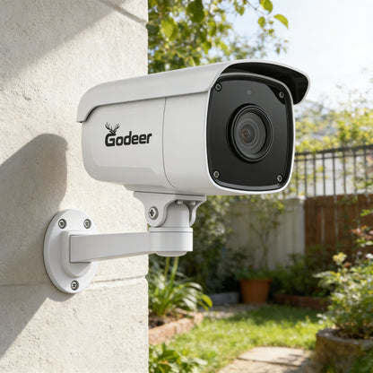 Godeer HD Night Vision Security Camera, Outdoor Waterproof Surveillance Camera, Remote View Home & Business Security Cameras with Phone App