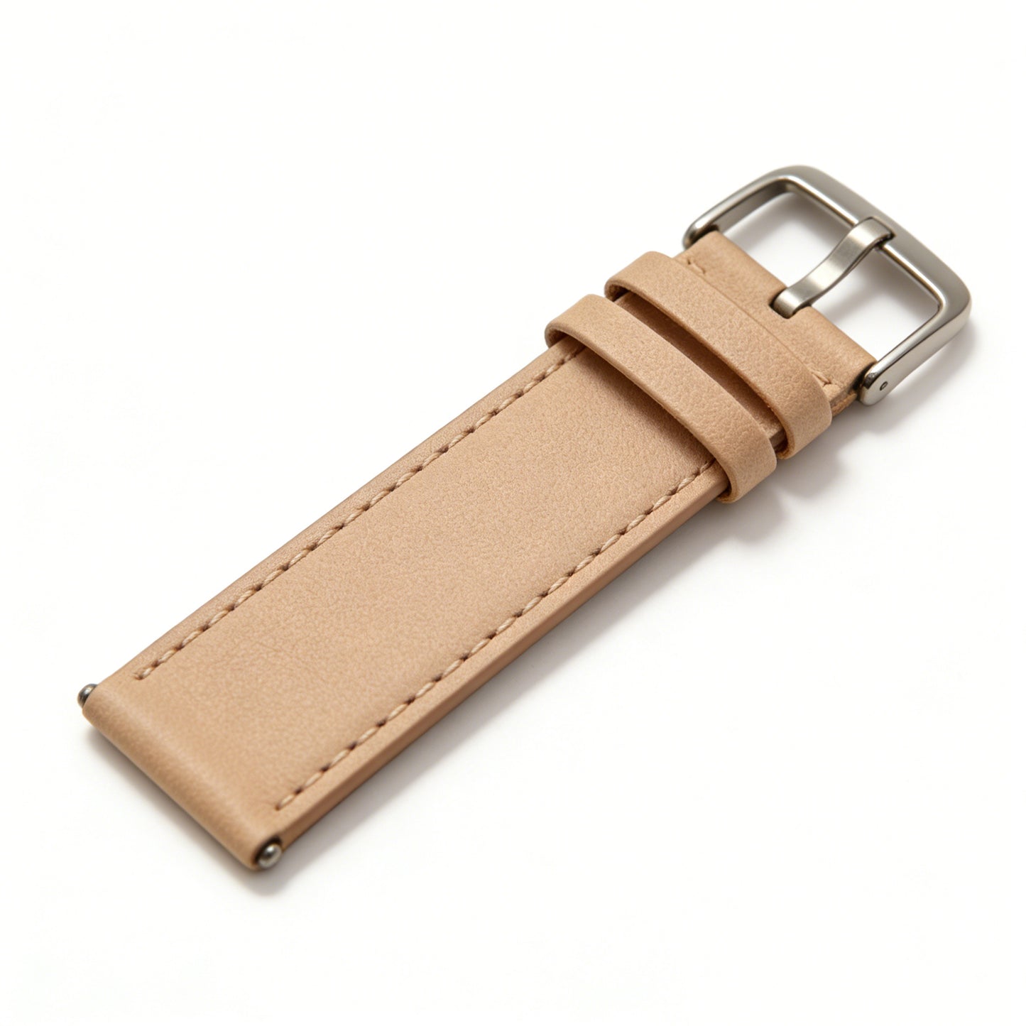 Symbolove Genuine Leather Watch Band, Quick Release, Compatible with Smart Watches and Traditional Wristwatches, Retro Light Brown