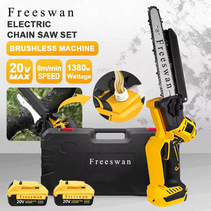 Freeswan-Electric saws-Freeswan for Dewalt 20V Battery 8-Inch Cordless Handheld Mini Saw Garden Electric Chain Saw